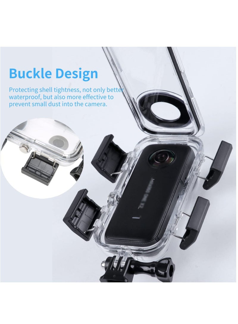 Waterproof Case Housing Dive Case for Insta360 ONE X2 Action Camera Waterproof Up to 30m for Diving Snorkeling Swimming  - Image 2