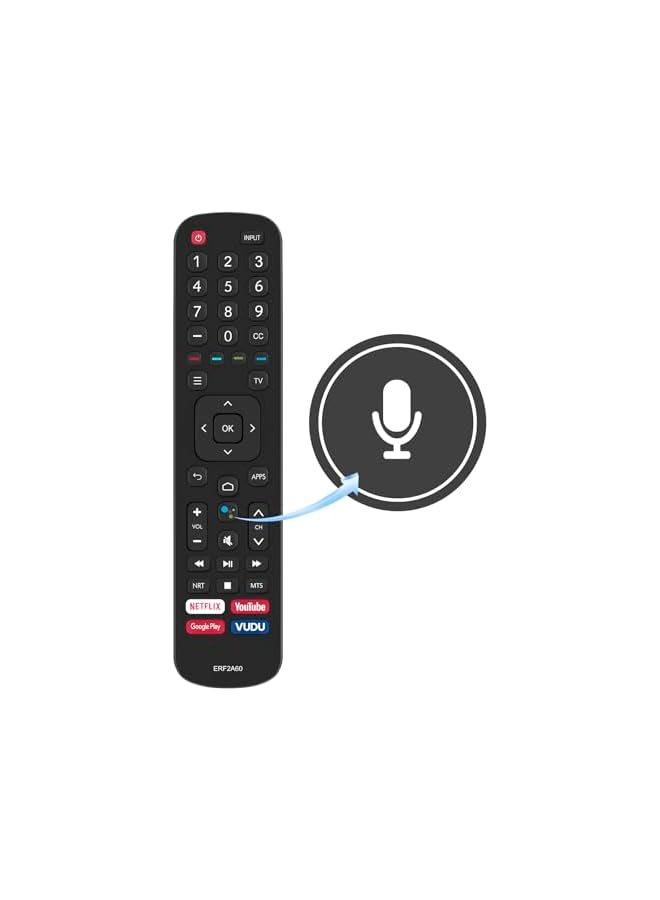 The Bros ERF2A60 IR Replacement Remote Compatible with Hisense TV 55H8G 65H8G 75H8G 50H8F 55H8F 65H9F 55H9F 55H9F1 65H9F1 65H9020F 65H8F 43H6570F - Image 3