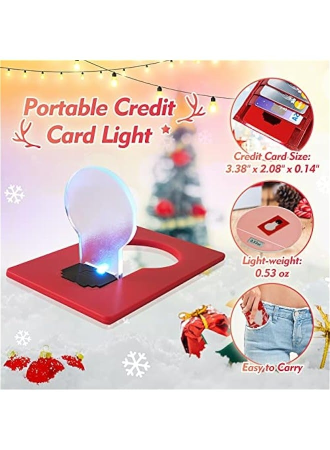 Generic Mini Portable LED Pocket Lamps Credit Card Lights Foldable Purse Wallet  Stocking Stuffers Favors Gift Party 10pcs Multicolor White Light  - Image 2