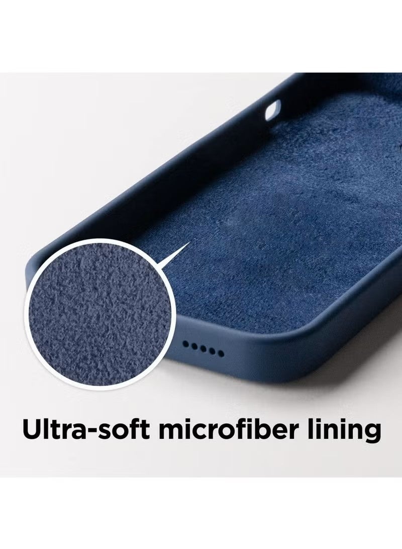 general MARGOUN Premium Liquid Silicone Case for iPhone 15 Pro Max, Winter Blue – Slim Shockproof Protective Cover with Ultra-Soft Microfiber Lining - Image 4