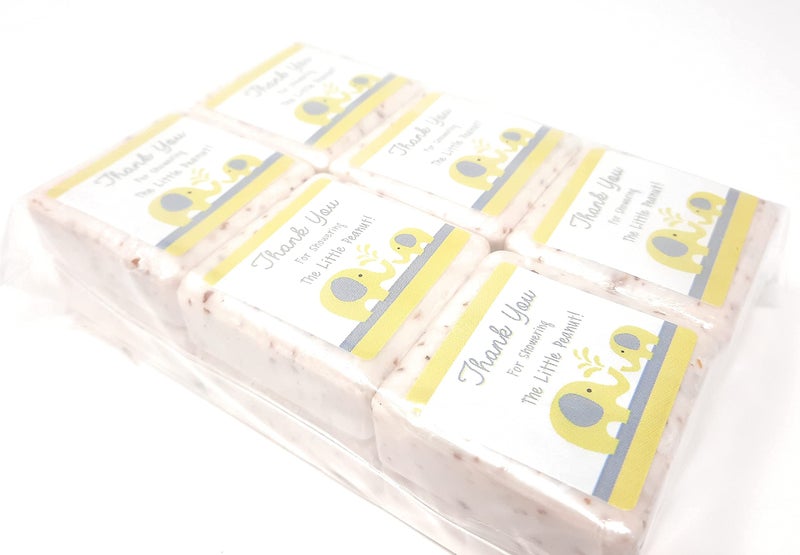 Botanical Bars 12 Yellow and Grey Elephant Thank You Soap Favors - 1.5oz Soap Favors - Gender Neutral Baby Shower Favors - Elephant Baby Shower Favors - Image 5