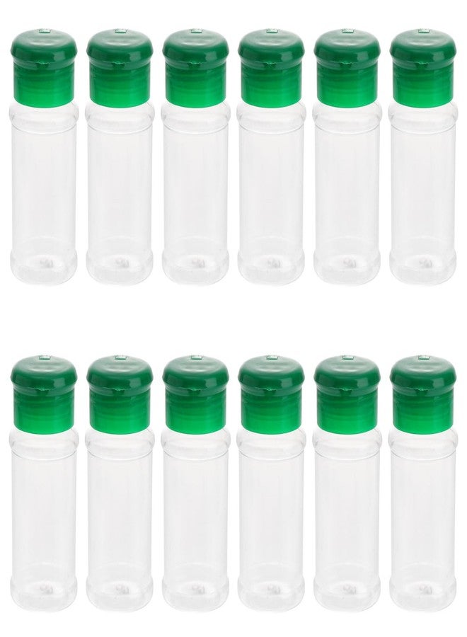 OFFSCH Plastic Seasoning Bottle Set 12 Pack 1.57X1.57X4.13 Inch Clear Spice Jars with Rotatable Sealed Lids for Salt Pepper Sugar Coarse Spices Ideal for Kitchen and Outdoor Bbq - Image 1