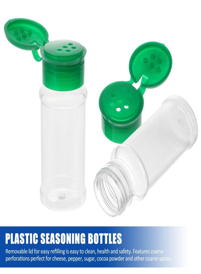 OFFSCH Plastic Seasoning Bottle Set 12 Pack 1.57X1.57X4.13 Inch Clear Spice Jars with Rotatable Sealed Lids for Salt Pepper Sugar Coarse Spices Ideal for Kitchen and Outdoor Bbq - Image 5