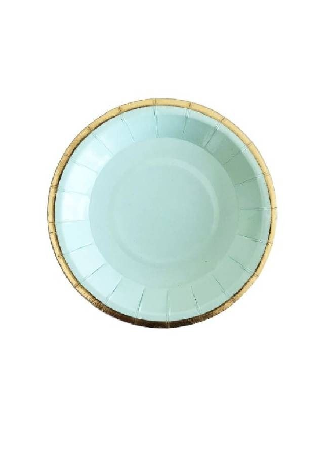 ذا بارتي بوبير 4 Inches Round Canape Plates (Aqua) 
