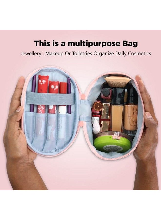 NFI essentials Small Cosmetics Pouch Makeup Pouch Vanity Case Jewellery Pouch Stationery Pencil Case Travel Organiser Travel Pouch  - Image 4