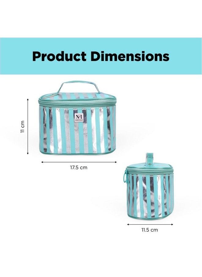 NFI essentials Small Cosmetics Pouch Makeup Pouch Vanity Case Jewellery Pouch Stationery Pencil Case Travel Organiser Travel Pouch  - Image 5