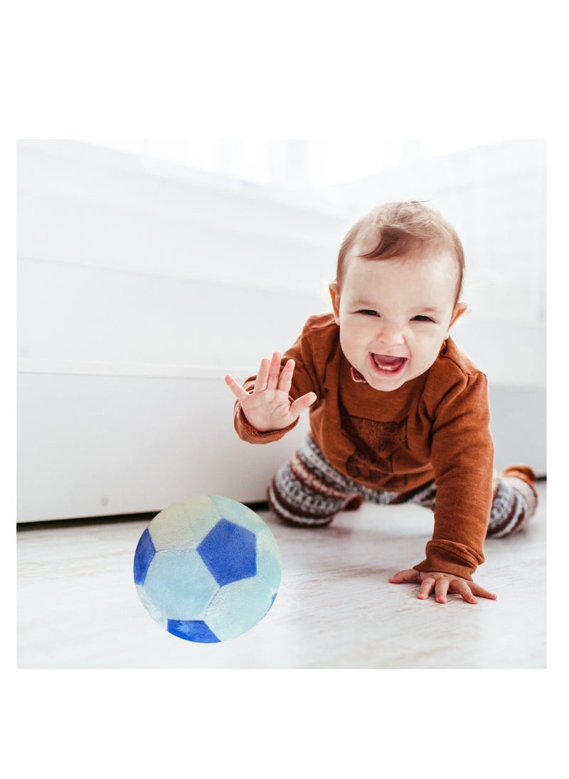 ALLKING Baby soft toys ball, Soft Soccer Ball, Durable Football Fluffy Toy, Soccer ball Gift for Kids Boy Bab (14cm）  - Image 2