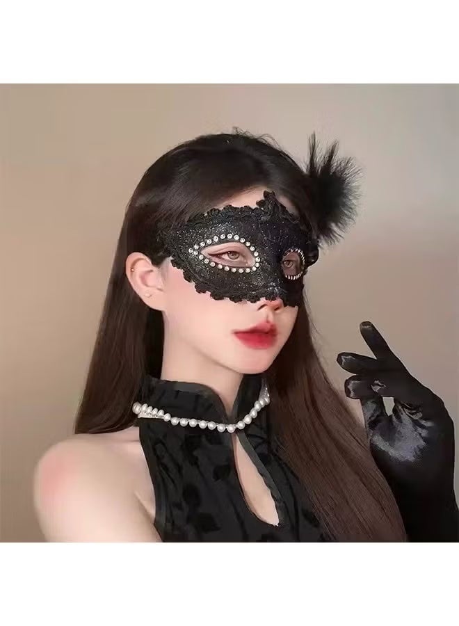 KASTWAVE Set of 2 Masquerade Ball Delicate Masks,Masquerade Half Face Party Mask Ladies MasqueradeMask Carnival Masquerade - Image 5