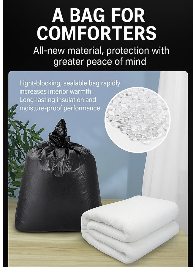 Alruht 50 Pieces Extra Thick Garbage Bags, Large Trash Bags for 30L Trash Cans, Garbage Can Liners, Heavy Duty Tear-Proof and Leak-Proof, Multipurpose Household Cleaning Garbage Bags for Home, Office, Hotel (60x80cm) - Image 3