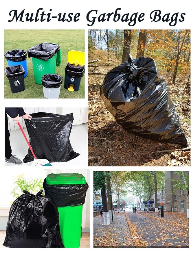 Alruht 50 Pieces Extra Thick Garbage Bags, Large Trash Bags for 30L Trash Cans, Garbage Can Liners, Heavy Duty Tear-Proof and Leak-Proof, Multipurpose Household Cleaning Garbage Bags for Home, Office, Hotel (60x80cm) - Image 5