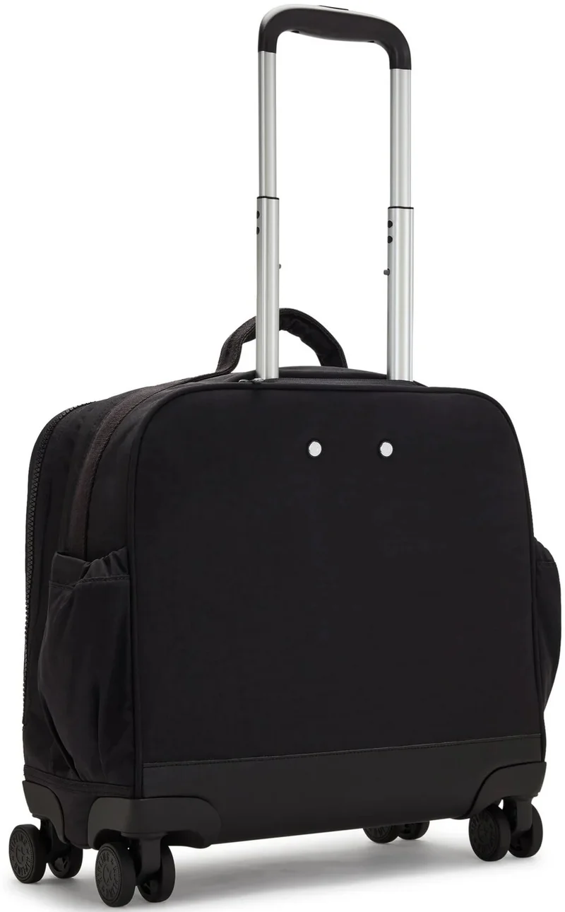 كيبلينغ حقيبة ستوريا بعجلات كبيرة - أسود داكن