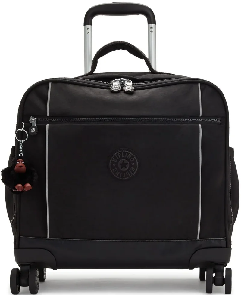 كيبلينغ حقيبة ستوريا بعجلات كبيرة - أسود داكن