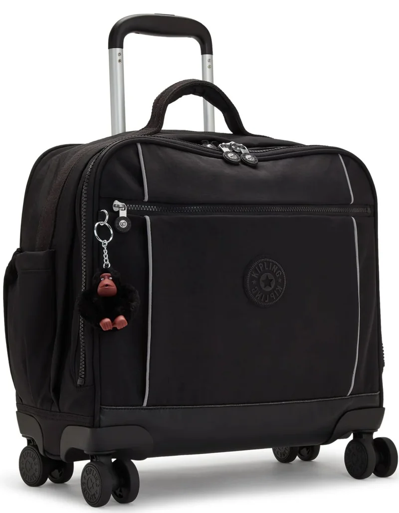 Kipling  New Storia Large 4-Double Wheeled Kids Trolley Bag - True Black for Men | Best Price UAE