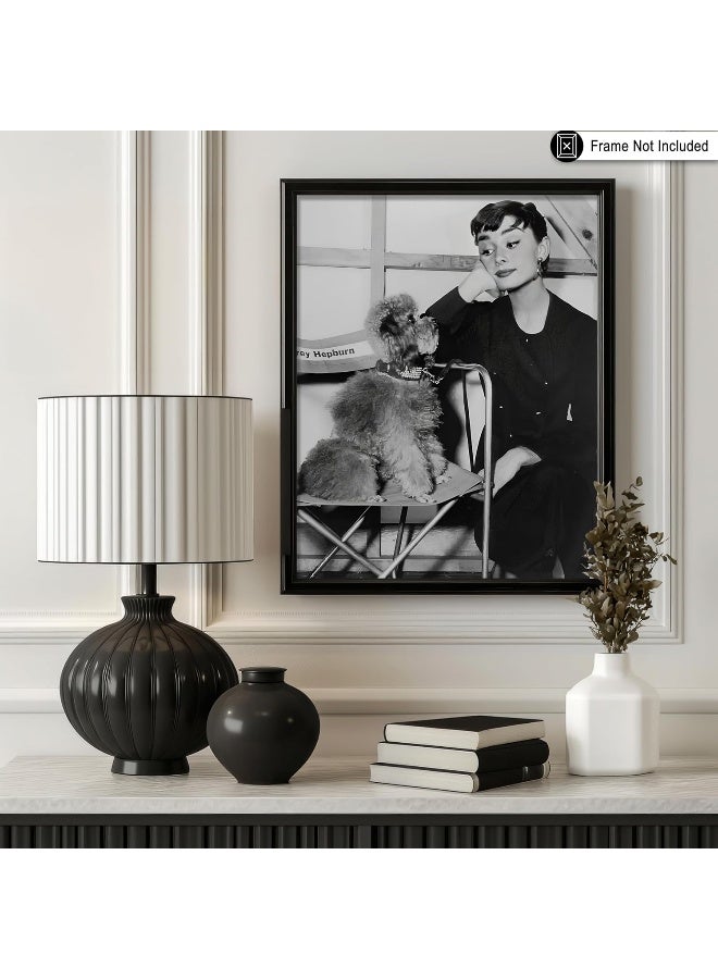 Poster Master Master Audrey Poster - Audrey With Puppy - Iconic Photography - Great Living Room Or Girl'S Bedroom Decor - 8X10 Unframed Wall Art - Image 3