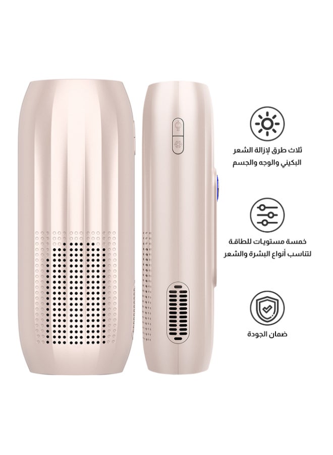 ملاي جهاز إزالة الشعر بالليزر T15 Ice Compress IPL Sapphire، وردي - Image 5