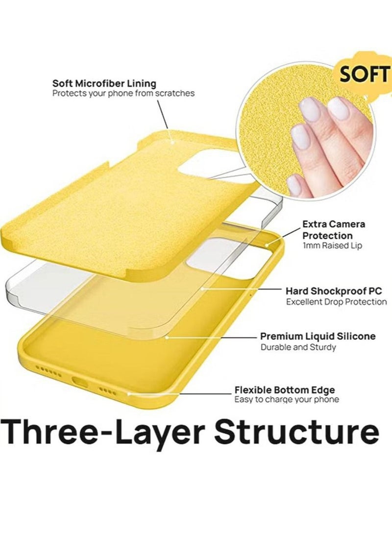 iPhone 15 Pro Max Mobile Case Cover with Soft Liquid Silicone Protection Anti-Scratch Shockproof Accessories Slim Protective Back Cover with Comfortable Hold Touch Feeling and Anti-fingerprint - Image 3