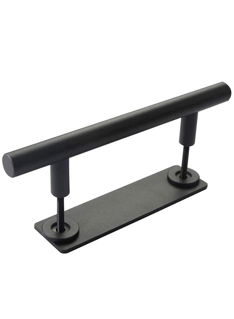 Excefore مقبض باب انزلاقي مقبض باب مزرعة شديد المتانة مجموعة Hardware مقبض معدني لخزانة المنزل مقبض باب أسود - Image 3