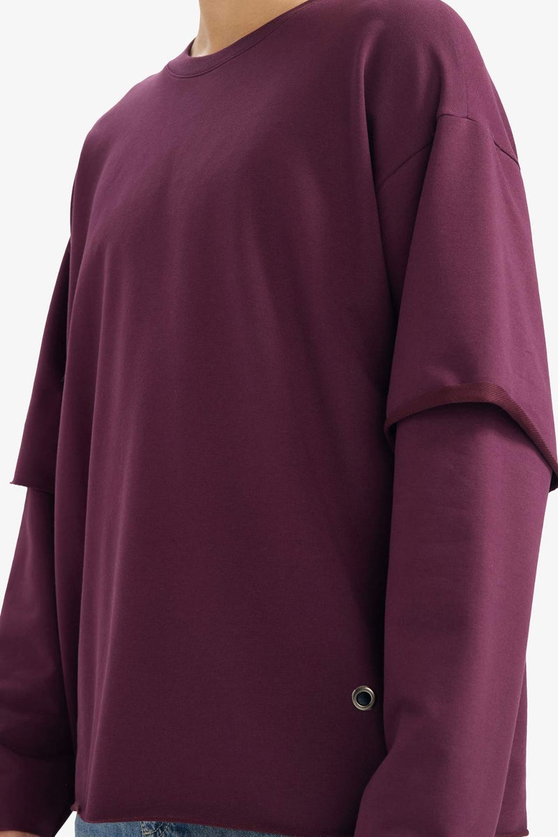 DeFacto Boxy Fit Printed Long Sleeve Sweatshirt - Image 4
