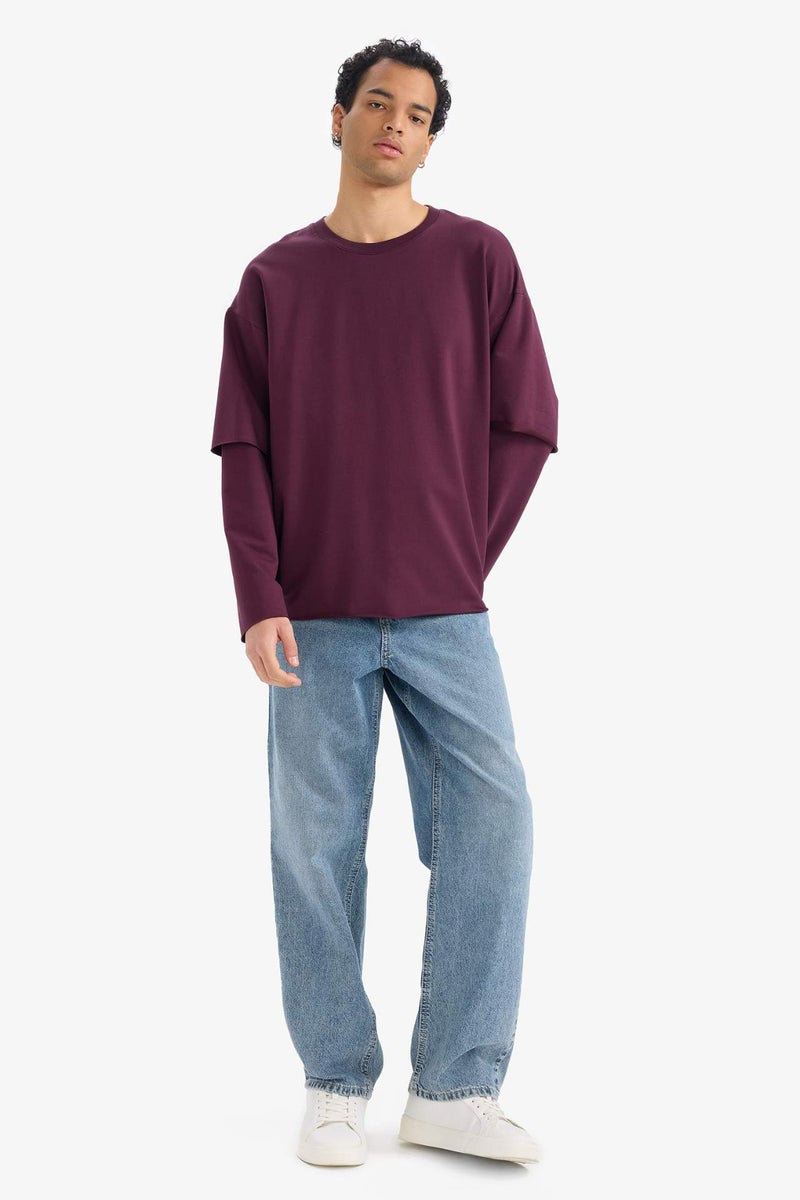 DeFacto Boxy Fit Printed Long Sleeve Sweatshirt - Image 2