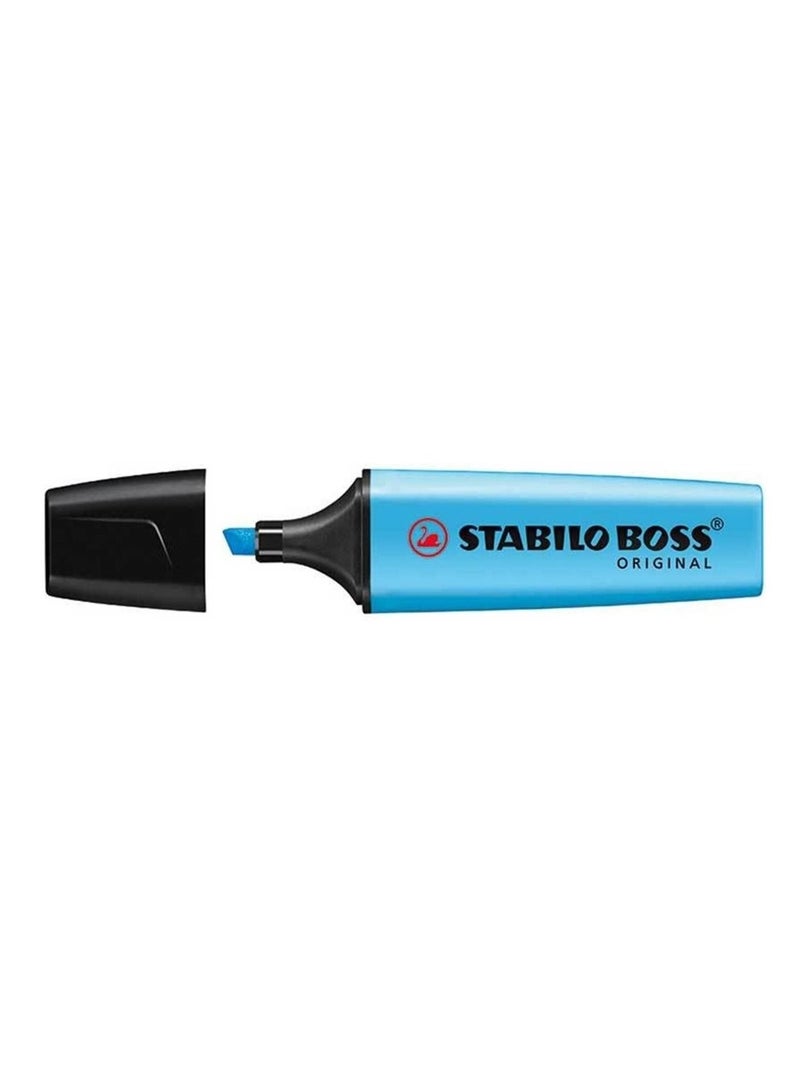 STABILO 3-Piece Highlighter Blue Ink - Image 2