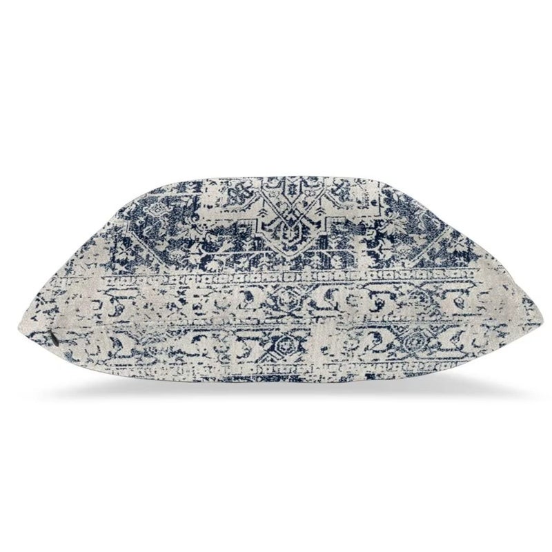 Sunshineyan Boho Pillow Covers 20x20 Set of 2  White Navy Blue Carpet Pattern Outdoor Decorative Throw Pillows Ethnic Rustic Farmhouse Cushion Cases Linen Gifts for Couch Sofa Decor - Image 3