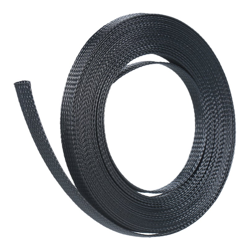 21ft 1/2 Inch (12mm) Expandable Braided Cable Sleeve Cord Protector Tubing Sheath for Automotive Television Computer & Other Home Devices - Image 1