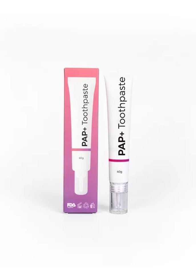 GlorySmile - PAP+ Teeth Whitening Toothpaste PAP+ Formula Infused Remove Tough Stains Detoxifies Mouth & Freshens Breath Organic Oral Cleaning Toothpaste Unisex 40g - Image 1