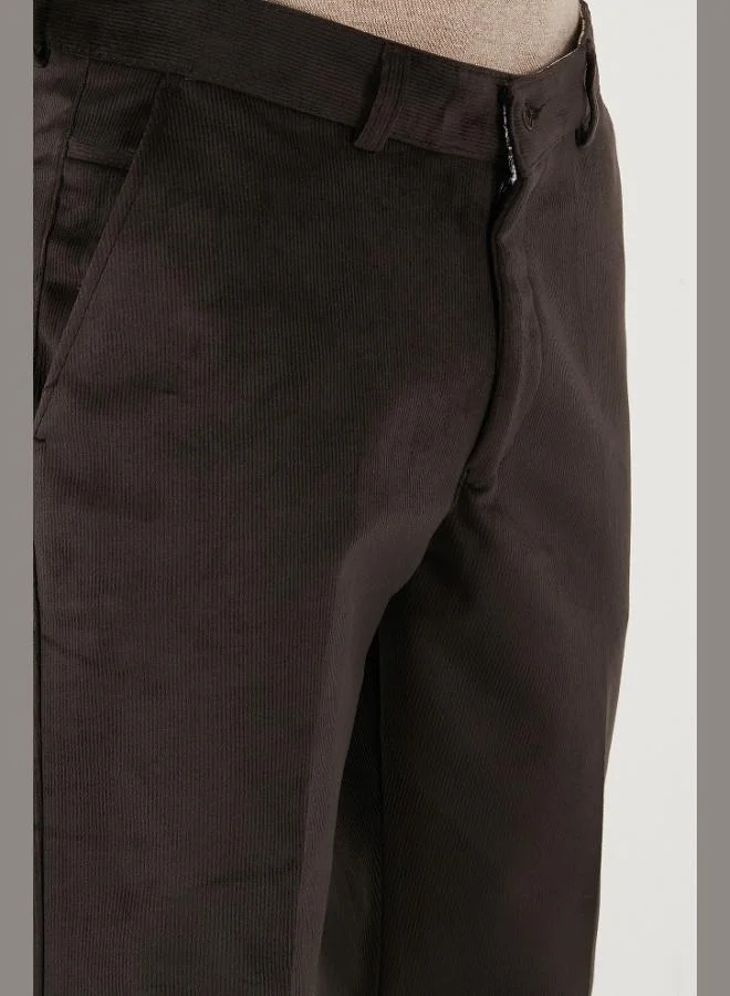 Buratti  Buratti Normal Waist Regular Fit Straight Leg Velvet Trousers Men's VELVET TROUSERS 645MERLIN for Men | Best Price UAE