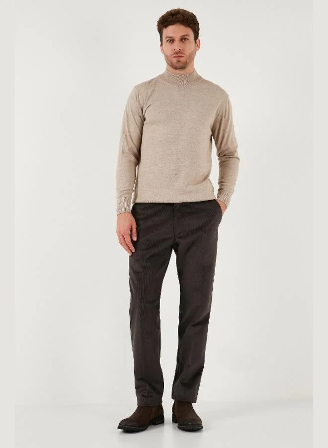 Buratti  Buratti Normal Waist Regular Fit Straight Leg Velvet Trousers Men's VELVET TROUSERS 645MERLIN for Men | Best Price UAE