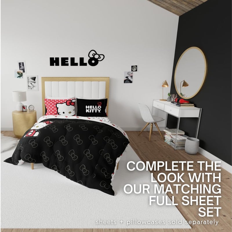 Franco Collectibles Hello Kitty Bedding Super Soft Cozy Microfiber Reversible Comforter  Queen  (Officially Licensed Product) - Image 5