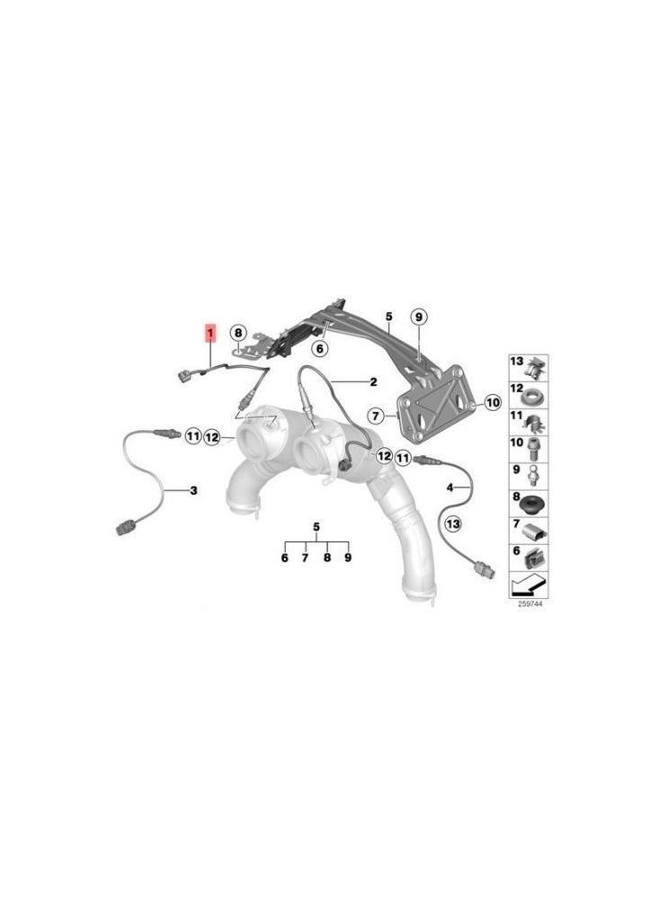 BOSCH - Bosch 0258017187 Lambda Oxygen Sensor - LS 17187 - Image 1