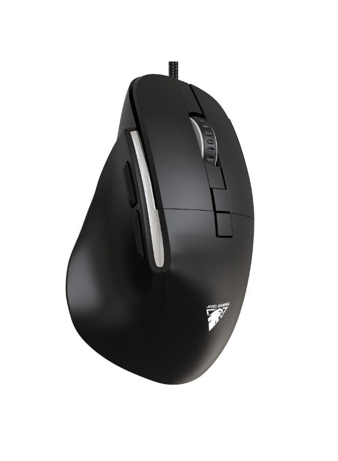 JeDEL CP102 Mouse - Optical Sensor 3600 DPI - 7 Buttons Braided cable - silent clicks - Ultra Comfortable - Image 1