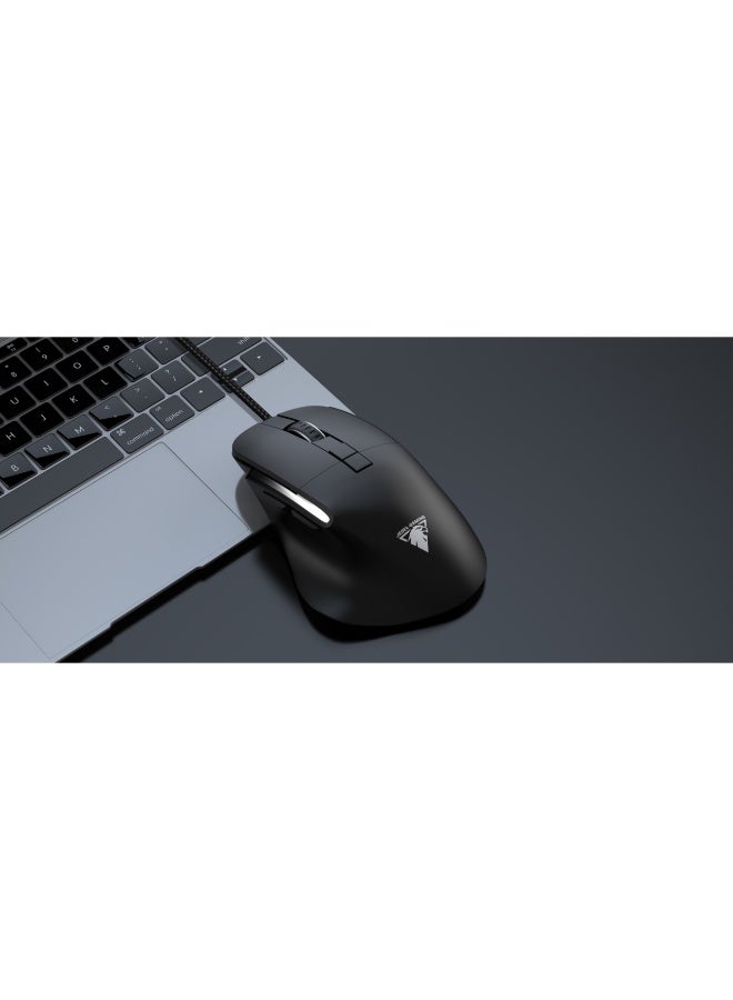 JeDEL CP102 Mouse - Optical Sensor 3600 DPI - 7 Buttons Braided cable - silent clicks - Ultra Comfortable - Image 2