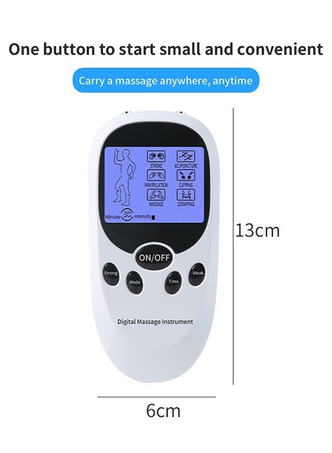 Loquat Multifunction Dual Channel Unit Muscle Stimulator Machine, 6 Modes Muscle Massager with 8 Electrode Pads, Rechargeable Massager for Pain Relief Therapy Neck Waist Arthritis and Carpal Tunnel - Image 2
