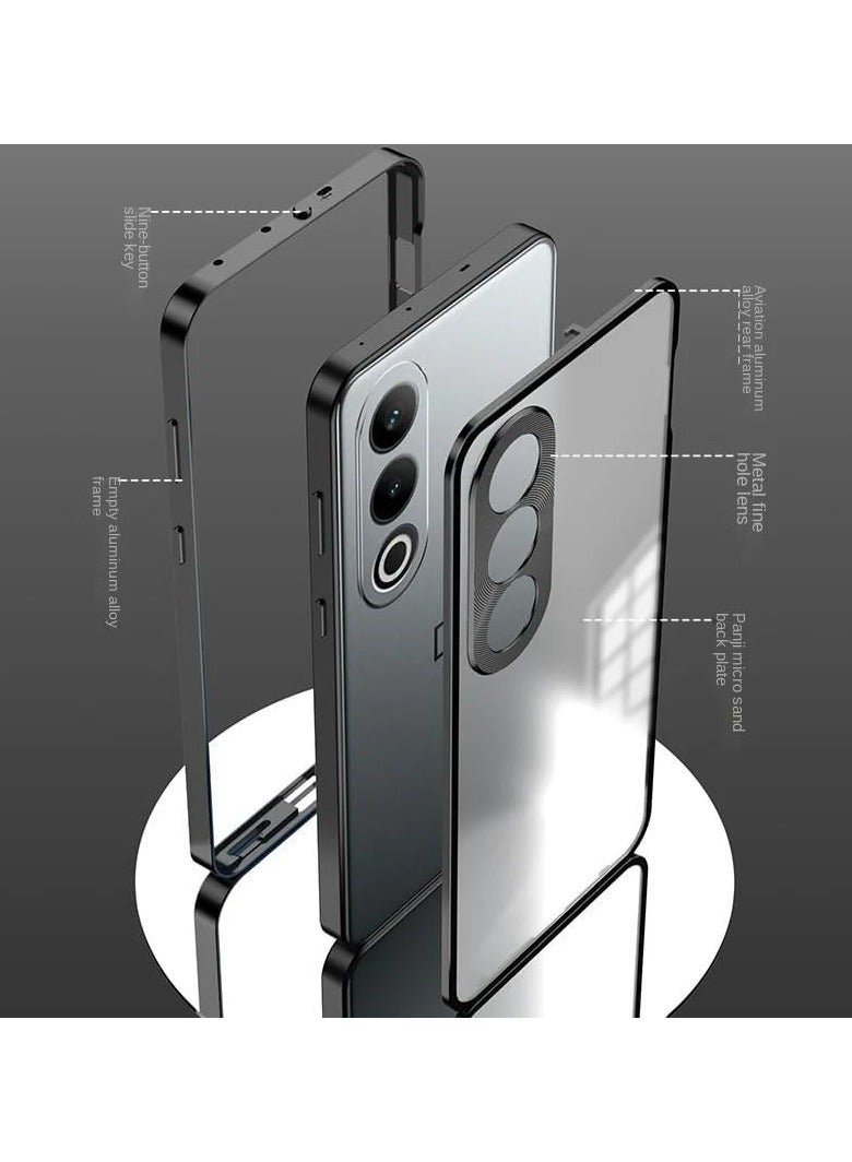 general Case Compatible with OnePlus Nord CE4 Case, Premium Metal Frame Detachable Back Cover Luxury Magnetic Metal Shockproof Protective Cover for OnePlus Nord CE4 - Image 2