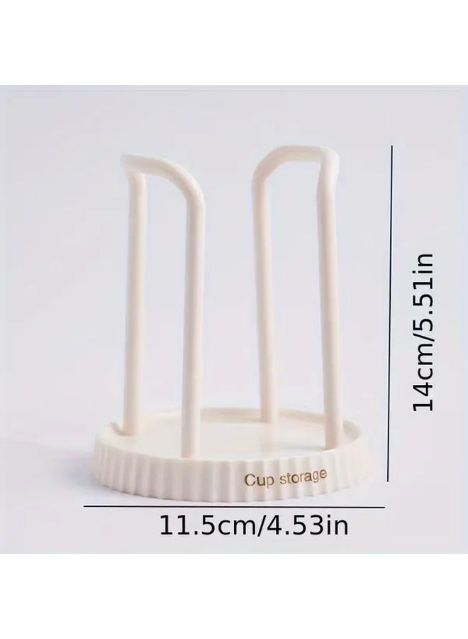 Cream Color 2 Pack Disposable Paper Cup Holder Organizer For Bathroom Sink Counter Bar Office Kitchen - Image 3