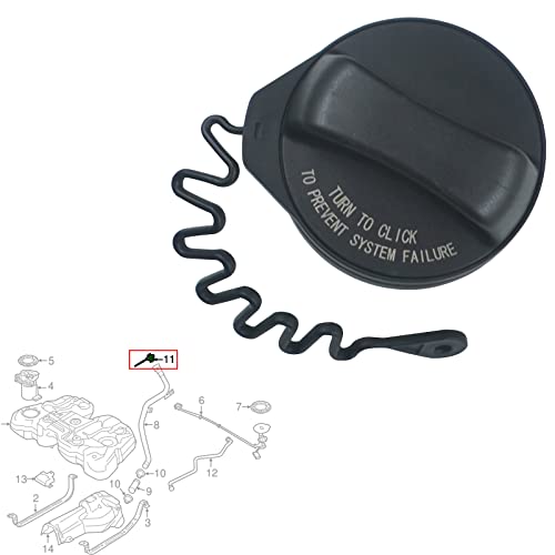 NFSpeeding Gas Cap, Fuel Tank Cap Fits Volvo XC60, XC70, XC90, S60, S80, V60, V60 Cross Country,V70 2003 2004 2005 2006 2007 2008 2009 2010 2011 2012 2013 2014 2015 2016 2017 2018, Replaces OE # 31392044 - Image 3