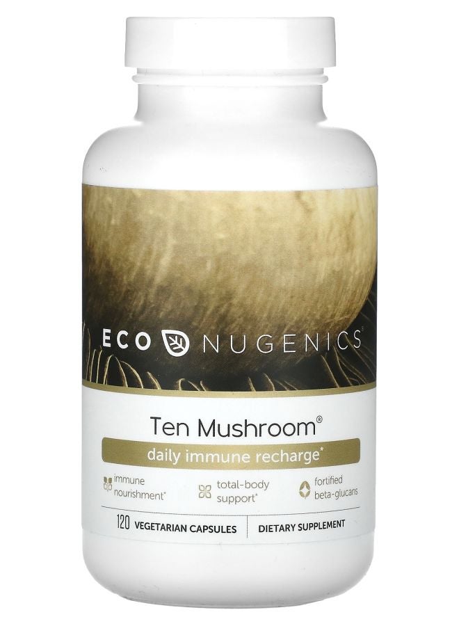 EcoNugenics Ten Mushroom 120 Vegetarian Capsules