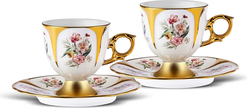 Karaca Söke Coffee Cup Set for 2 People 90 ml