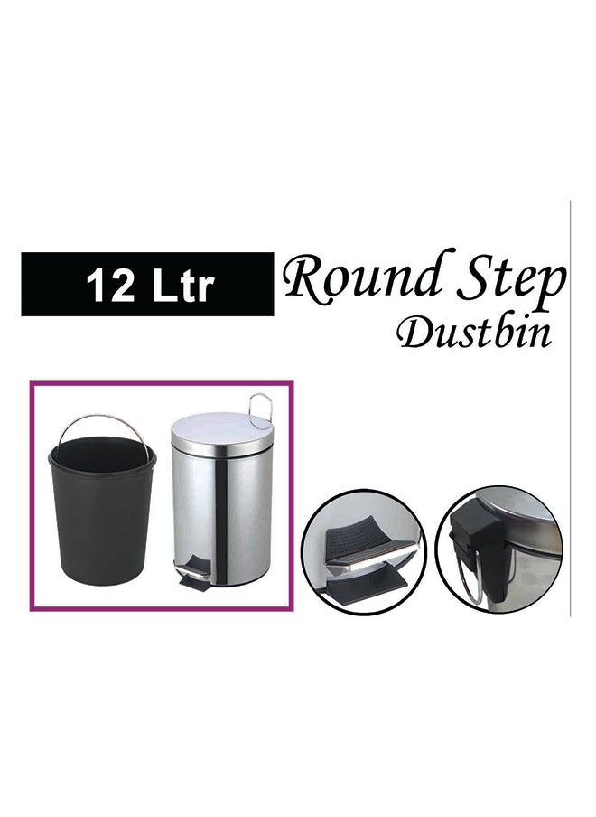 Feelings - FEELINGS - 12 Ltr ROUND STEP DUSTBIN - Image 1