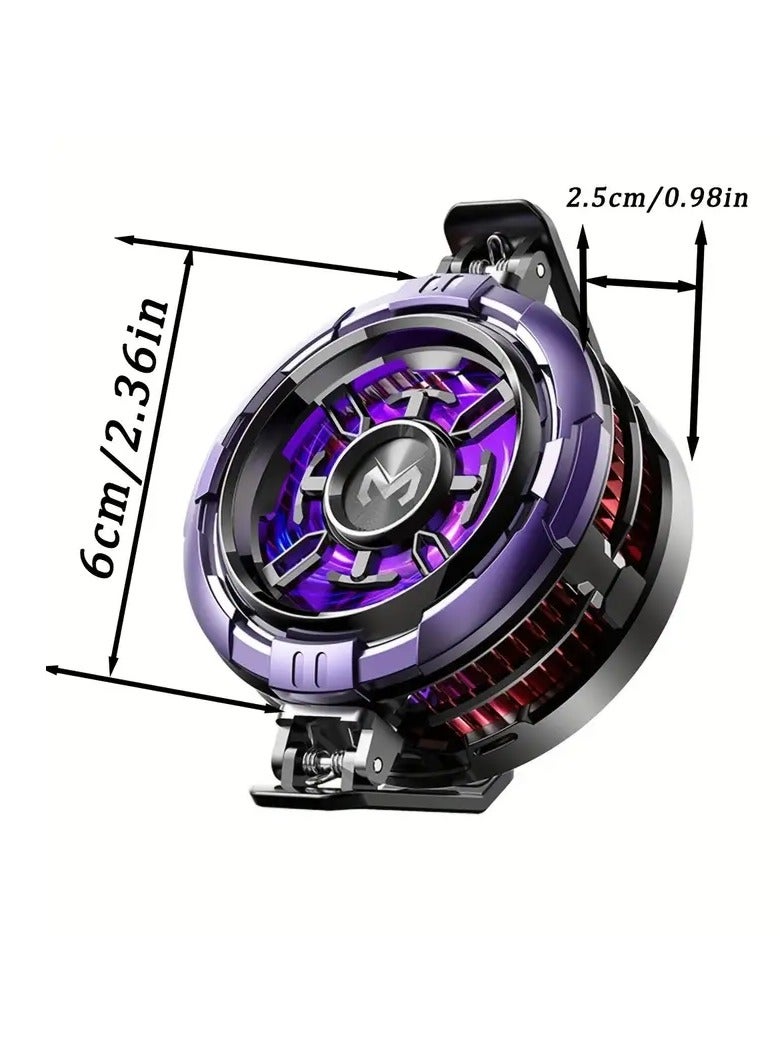 MEMO Magnetic Phone Cooling Fan Case - Portable ABS Radiator with RGB Light, Super Silent Operation, Rapid Cooling, Compatible with iPhone 15 Pro Max, Xiaomi 14, Samsung, OnePlus, POCO - USB-Powered Mobile Radiator, Phone Cooling Accessory | Sleek Gadget Case | Magnetic Attachment Feature - Image 3