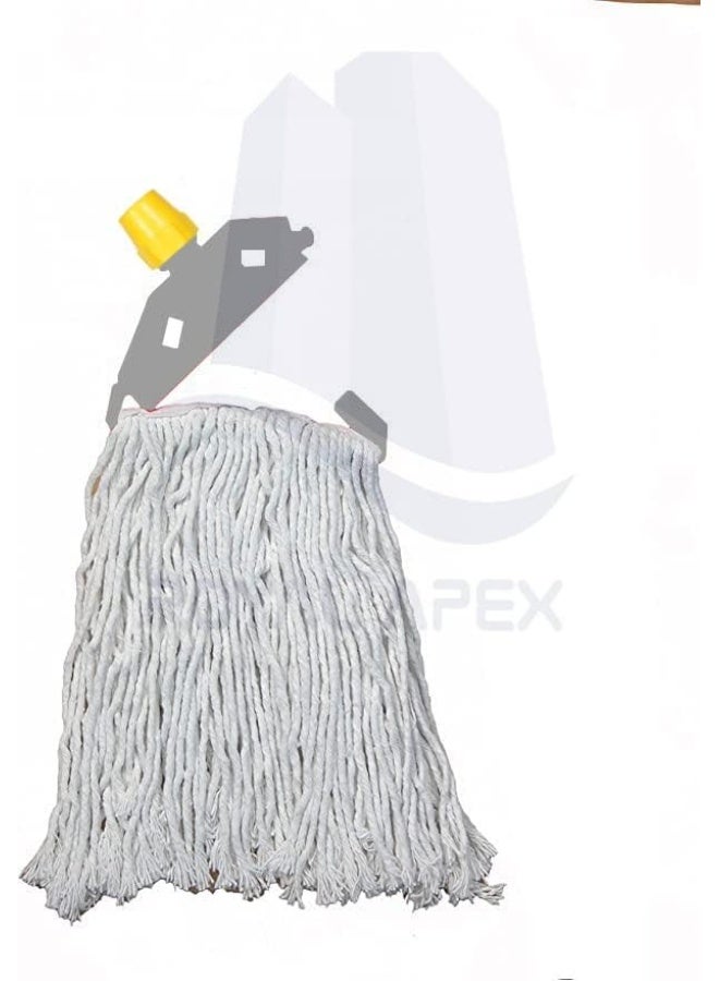 Royal Apex Cotton Mix Wet Mop - Plastic Holder,Long Lasting Superabsorbent for Floor Cleaning, Commercial Household Clean Hardwood, Vinyl, Tile, etc… (Mop only) - Image 2