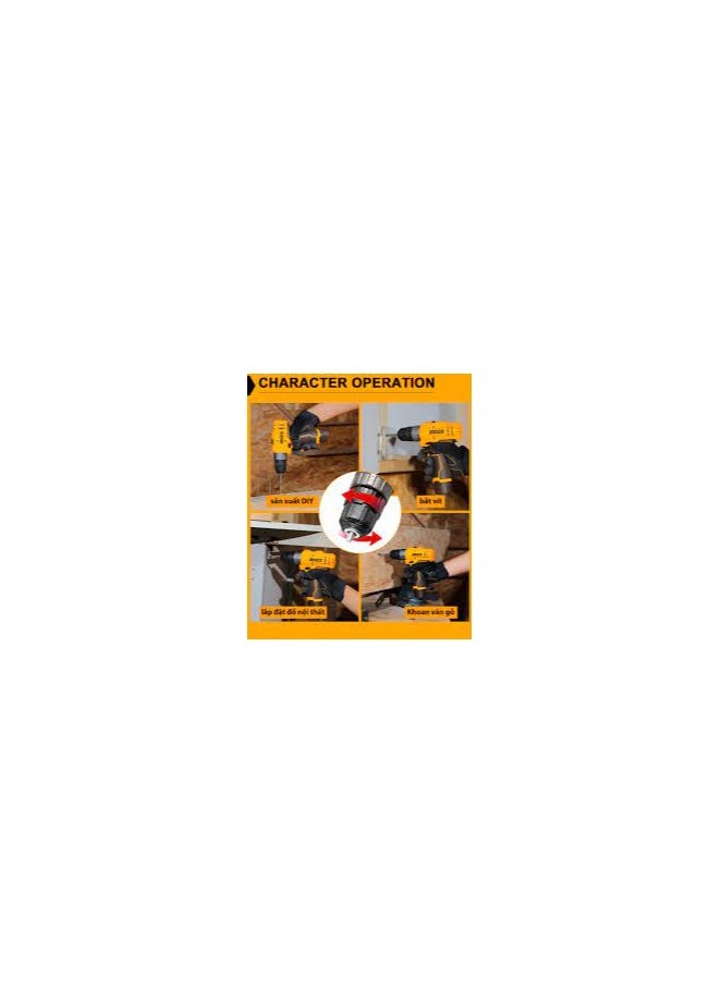 INGCO - Drill 12v / 2 battery CDLI12202 - Image 1
