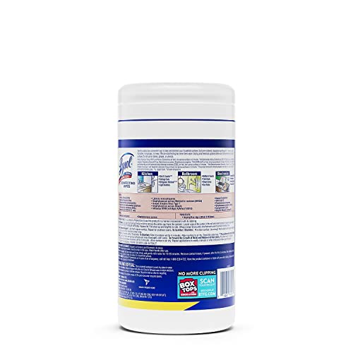 Lysol 77182Ea Disinfecting Wipes,80 Wipes/Tub, Lemon/Lime Blossom - Image 5