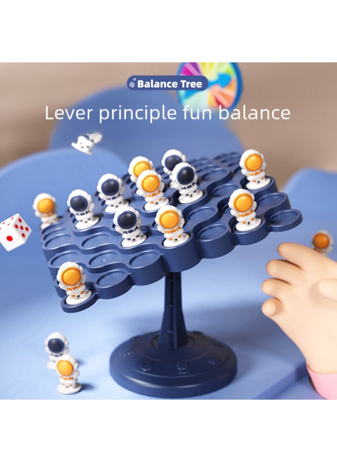 Generic - Astronaut Balance Game Desktop Toy Stacking Fun Educational Parent-child Interaction Children's Play Space Adventure-Color:50 Little Frogs + Balance Table + Punishment Plate + Storage Bag + Dice ] - Image 1