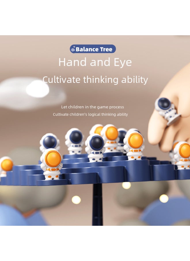Generic - Astronaut Balance Game Desktop Toy Stacking Fun Educational Parent-child Interaction Children's Play Space Adventure-Color:50 Little Frogs + Balance Table + Punishment Plate + Storage Bag + Dice ] - Image 1