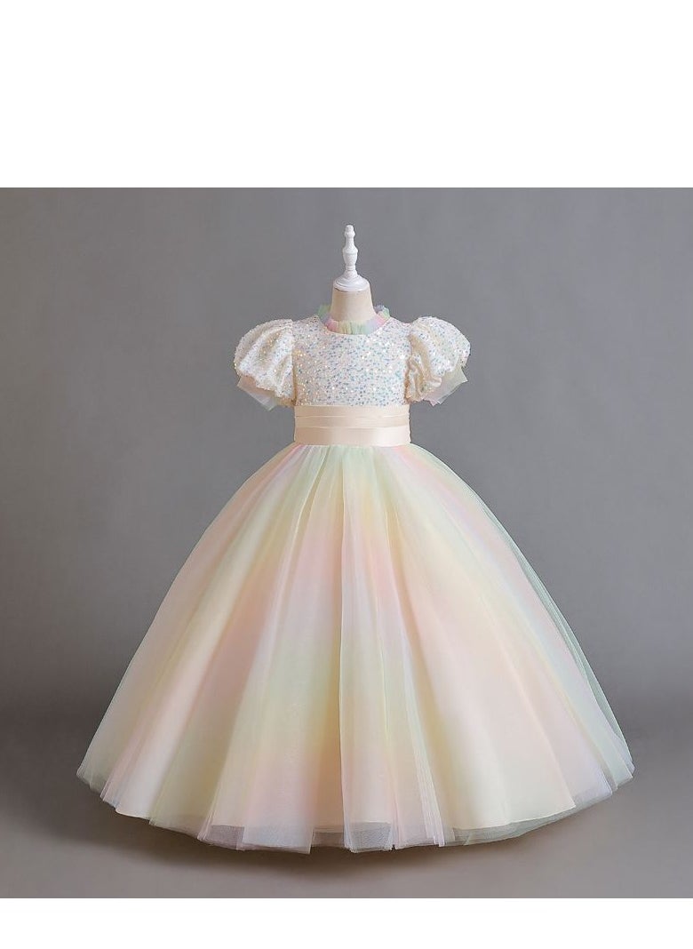 KUYING - New Girls' Puffy Dress Birthday Dress Dress - Image 1