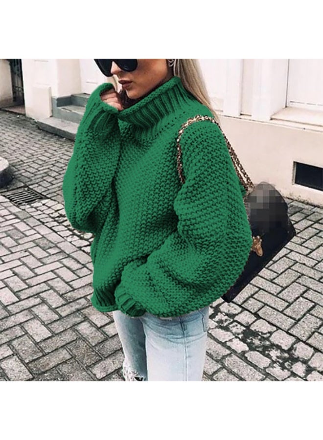 NIBEMINENT Women Solid Sweater Turtleneck Drop Shoulder Casual Pullovers Loose Jumper And Sweater  Sweaters For Women Streetwear - Image 1