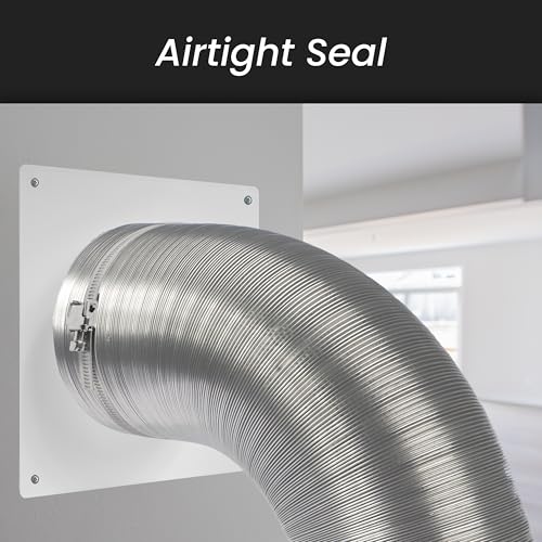 Repa Market 4 Inch Duct Connector Flange with Backdraft Damper – ABS Plastic Round Male Fit Vent Pipe Adapter – Wall Plate HVAC Exhaust & Intake Coupling – for Ventilation and Cooling Systems - Image 5