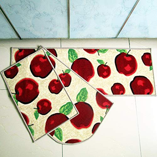 Magstonee Non-Slip Rubber Backing Kitchen Rugs 3 Piece Carpet Doormat Rug Sets (3pcs) - Image 2